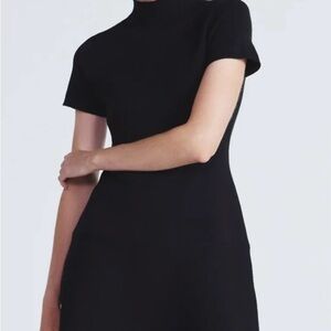 NWT Scoop Black Short Sleeve Mini Dress. Size medium